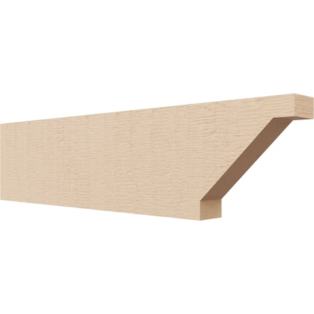 Ekena Millwork 2in. W x 6in. H x 24in. L Burlington Woodgrain TimberThane Rafter Tail, Primed Tan RFTUR02X06X24BURRCPR
